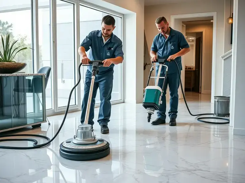 JenCho floor care team at work