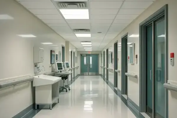 Medical facility floor maintenance